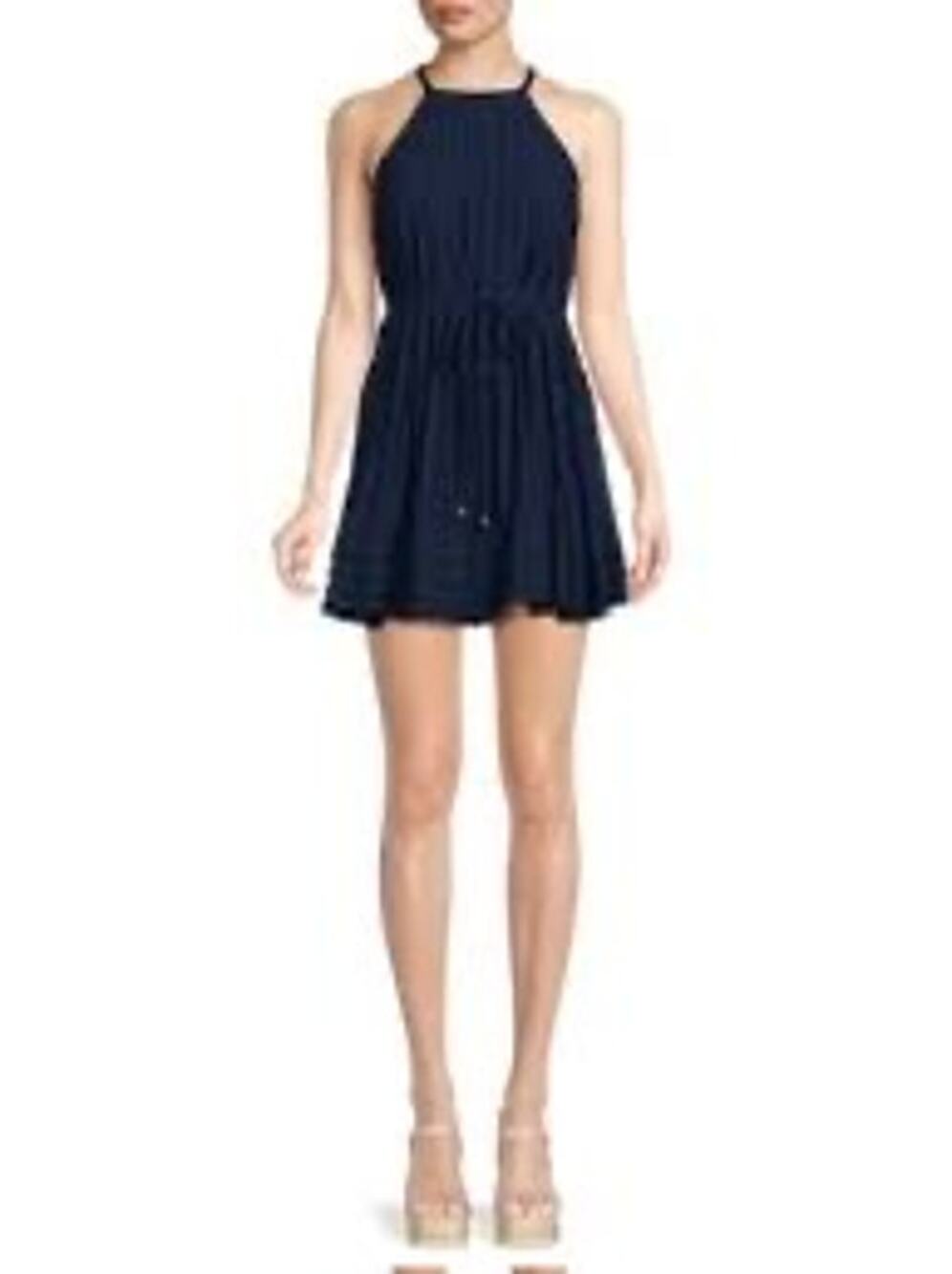 NWT Ramy Brook Tiana Halterneck, Navy, L